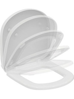 Karag Sorrento Καπάκι Λεκάνης D-Shape Πλαστικό Soft Close Λευκό 44x36cm S1088