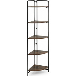 Costway Γωνιακή Βιβλιοθήκη 34x34x151cm JV12739CF