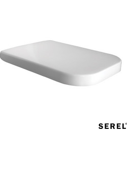 Serel Star Diagonal Καπάκι Λεκάνης Τετράγωνο Πλαστικό Soft Close Λευκό 9509-ZT00C-300