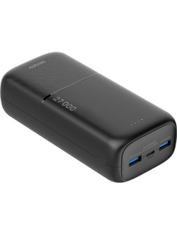 Deltaco PB-C1011 Power Bank 27000mAh 22.5W με 2 Θύρες USB-A & Θύρα USB-C Power Delivery Black
