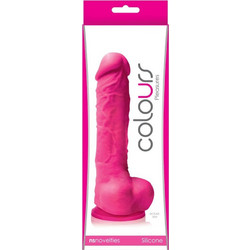 NS Novelties Colours Pleasures Ρεαλιστικό Dildo με Βεντούζα 17.8cm Ροζ