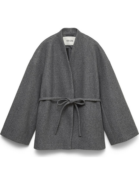 Vero Moda Γυναικείο Ημίπαλτο Μάλλινο Ανθρακί 10346138