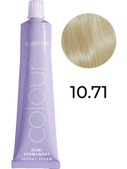 Subrina Professional 10.71 Κατάξανθο Πράσινο Σαντρέ Μπλε Σαντρέ Ημιμόνιμη Βαφή Μαλλιών 60ml
