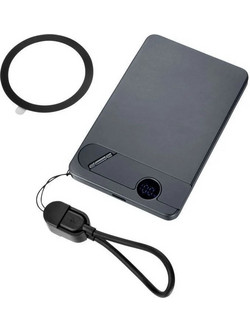 Troika Stromkonserve 5 Wireless Magsafe Power Bank 5000mAh 20W με Θύρα USB-C Power Delivery Grey