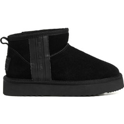 Pepe Jeans Γυναικεία Μποτάκια Suede Μαύρα PLS500040-999