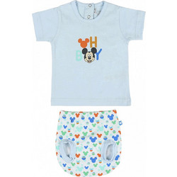 Cerda Mickey Mouse Βρεφικό Σετ για Αγόρι Καλοκαιρινό Γαλάζιο 2200005099