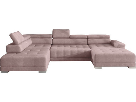 Possina Carmel Plus Γωνιακός Καναπές Αριστερή Γωνία Ροζ 374x220x78cm 161353159