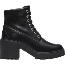 Timberland Γυναικεία Αρβυλάκια Δερμάτινα Μαύρα με Χοντρό Χαμηλό Τακούνι TB0A5S49W025