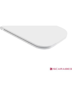 Scarabeo Teorema Καπάκι Λεκάνης Τετράγωνο Πλαστικό Slim Soft Close Λευκό 9502-8305BS-301
