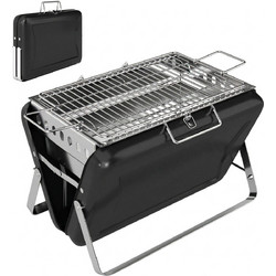 BBQ Μεταλλική Ψησταριά Κάρβουνου Επιφάνειας 40x28x25,5cm 846-240V00BK