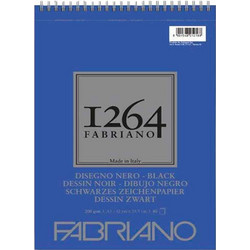 Fabriano 1264 Μπλοκ Σχεδίου A3 200gr/m² 40 Μαύρα Φύλλα