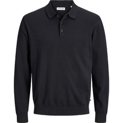 Jack & Jones Ανδρική Μπλούζα Polo Κοντομάνικη Μαύρη 12298699
