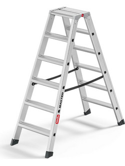 Hailo Master D100 Διπλή Σκάλα Αλουμινίου Με 2x6 Σκαλοπάτια