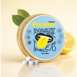 Fresmy Lemon Tablets Οδοντόκρεμα Χωρίς Φθόριο 30τμχ