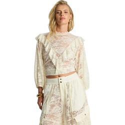 One Teaspoon Γυναικείο Χειμερινό Crop Top Εκρού 98L27743-VIN