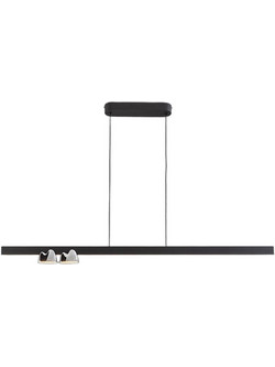Schuller Nuria 3L Κρεμαστό Φωτιστικό LED Μαύρο Χρώμιο 30W 3000K