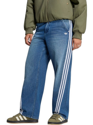 Adidas Ανδρικό Τζιν Παντελόνι Relaxed Εφαρμογή Navy Μπλε LH3341