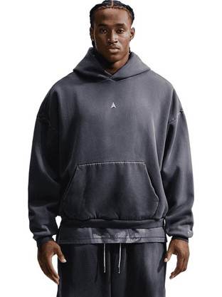 Nike Ja Morant Standard Issue Ανδρικό Αθλητικό Φούτερ με Κουκούλα Ανθρακί IM5762-010