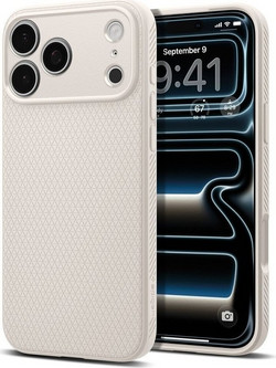Spigen Liquid Air Back Cover Natural Titanium (iPhone 18 Pro / 17 Pro)