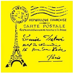 Next Στένσιλ Σχέδια Eiffel Tower 16x16cm 25267-2