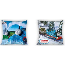Dimcol Disney Thomas 52 Παιδικό Διακοσμητικό Μαξιλάρι Microfiber Γαλάζιο 40x40cm