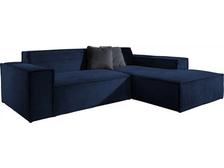 Possina Fubu Γωνιακός Καναπές Δεξιά Γωνία Navy Μπλε 250x188x55cm 162889849
