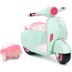 Our Generation Scooter with Ηelmet Light Aqua