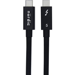 Nordic TB5-025 Thunderbolt 5 USB-C to USB-C 240W 0.25m Black