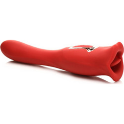 Xr Brands Lickgasm Kiss & Tell Pro Κλειτοριδικός Δονητής 22cm Κόκκινος