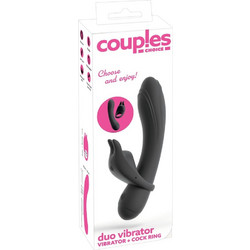 Couples Choice Duo Δονητής για Ζευγάρια 20cm Μαύρος
