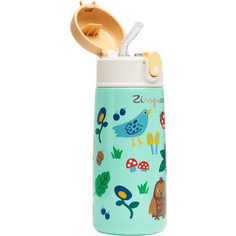 Zingies Forest Tom Παιδικό Παγούρι Θερμός Ανοξείδωτο Τιρκουάζ 470ml