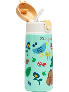 Zingies Forest Tom Παιδικό Παγούρι Θερμός Ανοξείδωτο Τιρκουάζ 470ml
