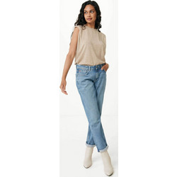 Mexx Γυναικείο Χειμερινό Crop Top Πλεκτό Μπεζ TH0939036W