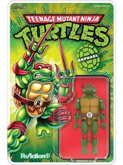 Super7 Teenage Mutant Ninja Turtles ReAction+ Wave 01 Raphael 10cm