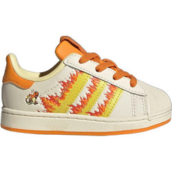 Adidas Superstar II Παιδικά Sneakers Μπεζ Πορτοκαλί KJ5619