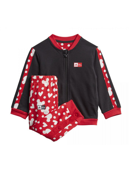 Adidas Disney Mickey Mouse Βρεφικό Σετ Φόρμας Χειμωνιάτικο Μαύρο Κόκκινο GM6937