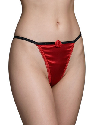 Milena By Paris Γυναικείο Sexy String Κόκκινο 60106