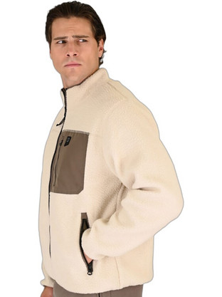 Rebase Ανδρικό Μπουφάν Jacket Off White