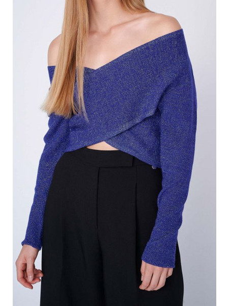 Ale Γυναικείο Χειμερινό Crop Top Μωβ 8917432