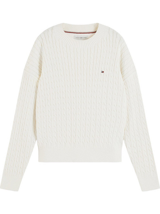 Tommy Hilfiger Παιδικό Πουλόβερ Μακρυμάνικο Μπεζ KG0KG08848-Z00