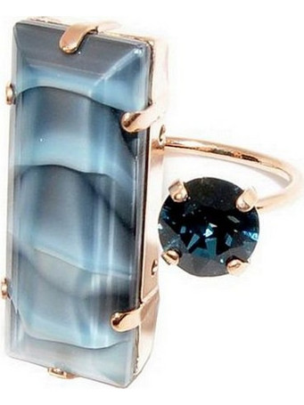 Catherine Bijoux Γυναικείο Δαχτυλίδι με Swarovski D4409