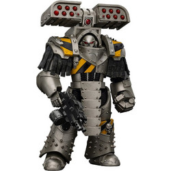 JOY TOY Warhammer 40000 The Horus Heresy Iron Warriors Tyrant Siege Terminator with Rocket Launcher 14cm