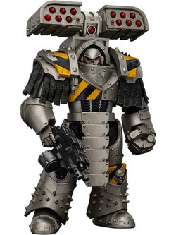 JOY TOY Warhammer 40000 The Horus Heresy Iron Warriors Tyrant Siege Terminator with Rocket Launcher 14cm