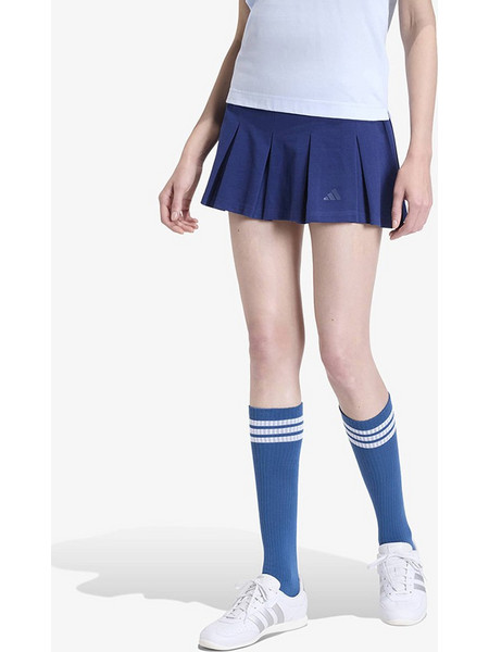 Adidas Seasonal Essential Colorpop Μίνι Φούστα Υφασμάτινη Πλισέ Μπλε KD3371