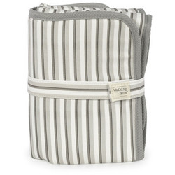 Walking Mum Stripes Φορητή Αλλαξιέρα Μωρού Υφασμάτινη 66x33cm Λευκή Γκρι