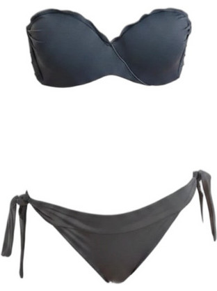 ERKA MARE Bikini Set Strapless με Ενίσχυση Ανθρακί 70651-65022