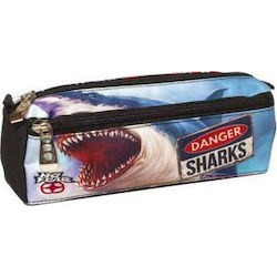 Back Me UP No Fear Shark Κασετίνα Βαρελάκι Πολύχρωμη 347-40140