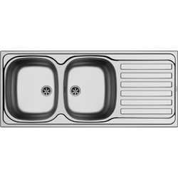 Pyramis Maidtec Derby Ένθετος Νεροχύτης Inox Αντιστρεφόμενος Σατινέ 116x50cm 100185801