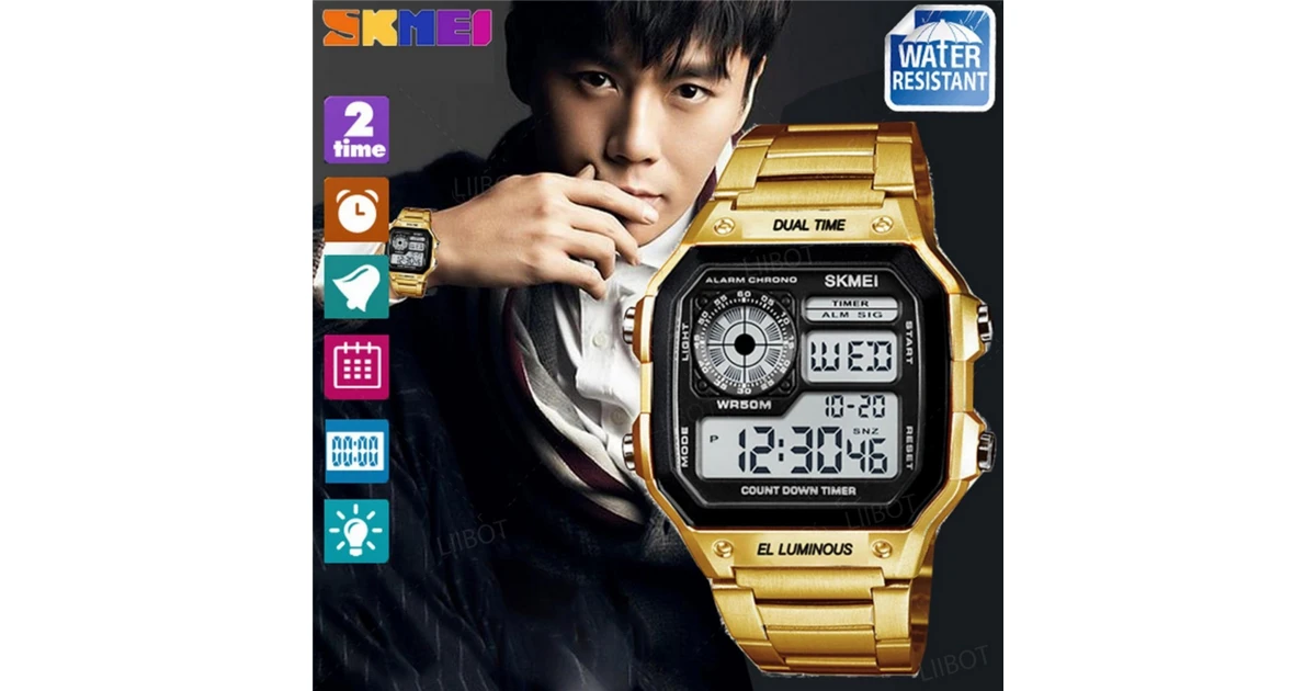 Skmei discount 1335 gold