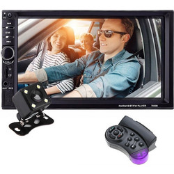 KKmoon Car Radio Touch Screen 7 Inch Double Din Car Video with Remote Control Rear Camera MP5 Player Support Microphone BT (7060B-4)
